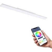 EGLO connect.z Smart Home LED ceiling light panel Turcona-Z, 47 x 4 inches, Zigbee lighting, app and voice control, white tunable lights (warm - cool white), RGB, dimmable