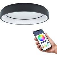 EGLO connect.z Smart Home LED ceiling light Marghera-Z, Zigbee lighting, app and voice control, white tunable lights (warm - cool white), RGB, dimmable