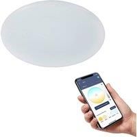 Eglo Connect.z Smart Home LED Ceiling Light Totari-Z, Ø 15 inches, Zigbee Lighting, app and Voice Control, White tunable Lights (Warm - Cool White), dimmable