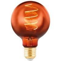EGLO Globe LED bulb E27 G80 4 W filament 2,000 K copper
