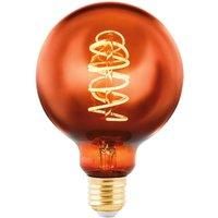 EGLO Globe LED bulb E27 G95 4 W filament 2,000 K copper