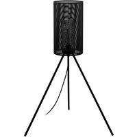 EGLO Ladunara floor lamp in black with a tripod base