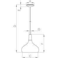 Eglo Sabinar Ip20 Steel 400Mm Modern Pendant Light