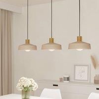 Eglo Valdiola 3 Lamp Diner Bar Light - Brushed Sand