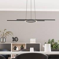 Eglo Connect.z Smart-Home Zillerio-Z LED Pendant Light, Metal Pendant Lamp, ZigBee, App and Voice Control Alexa, Light Colour Adjustable (Warm White/Cool White), Dimmable, Black