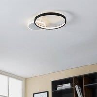 Eglo Gafares Connect Smart Flush Ceiling Light - Black
