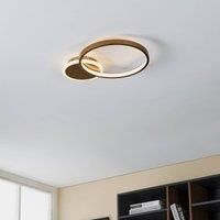 Eglo Gafares Connect Smart Flush Ceiling Light - Gold