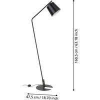 EGLO Oneda floor lamp made of steel