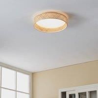 EGLO Luppineria bamboo mesh LED ceiling light 38cm