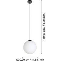 Eglo Rondo 3 Ip20 Globe Opal Minimilast Pendant Light