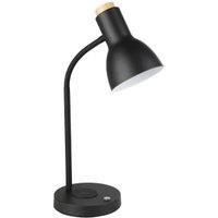 Bedside lamp Veradal-QI, side table light with wireless QI charger, high quality