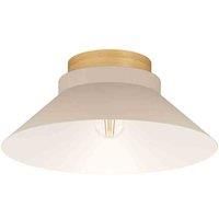 EGLO Moharras Sandy Funnel Steel/Wood Ceiling Light