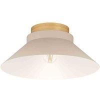 EGLO Moharras Sandy Funnel Steel/Wood Ceiling Light