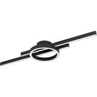 EGLO Amandolo Led Contemporary Black Steel Flush Ceiling Light