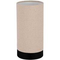EGLO Feniglia Natural Linen Cylindrical Table Lamp