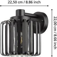 EGLO Selinus outdoor wall light made of steel, black