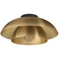 EGLO Cenciara Two-tier Brass Gold Flush Ceiling Light
