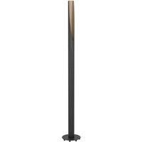 EGLO Barbotto LED floor lamp with a black/oak look