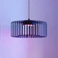 Eglo Ginestrone-z Black Steel Rgb Pendant Light, Black