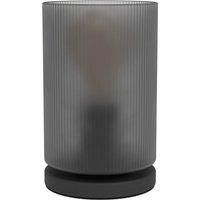 Eglo Colomera Black Glass & Steel Minimalist Table Lamp, Black