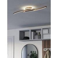 Eglo Lungolago Bronze Steel Minimalist Ceiling Light, Brown
