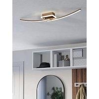 Eglo Lungolago Bronze Steel Minimalist Ceiling Light, Brown