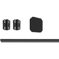 EGLO Track Plus Modular Low-Voltage Black Rail Lighting System WBS – Customisable Straight, L, T, U-Shaped Tracks with Wall & Ceiling Mounting