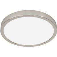 Eglo LED Ceiling Light Fitting Fueva 6, Round Ceiling lamp, Flush Light Fixture, Plastic in Silver and White, Ceiling Lighting Warm White-Cold White, £ 28 cm