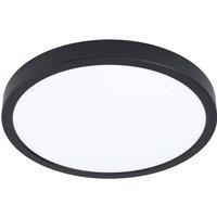 Eglo Connect.z Smart Home LED Bathroom Ceiling Light Fueva 6-Z, ZigBee, app and Alexa Voice Control, Warm White-Cold White, RGB, dimmable Ceiling lamp, Black, IP44, Ø 28 cm