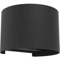EGLO CALPINO 3 Outdoor Wall Light, Black, Black