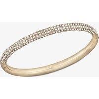 Swarovski Stone Bangle Bracelet, Brilliant Crystals with a Radiant Rose-Gold Tone Plated Setting, Size M, from the Swarovski Stone Collection