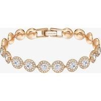 Swarovski Women's Angelic Bracelet, Brilliant White Crystals with Rose-gold Tone Plating, from the Swarovski Angelic Collection