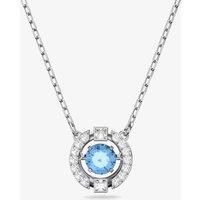 Swarovski Women's Sparkling Dance Round Necklace, Stunning Necklace with Crystals, Rhodium Plated, from the Swarovski Sparkling Dance Collection