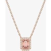 Swarovski Millenia Rose Gold Tone Plated Octagon Crystal Necklace 5614933