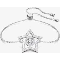 Swarovski Star Bracelet, White Dancing Stones in a Rhodium Plated Setting, from the Stella Collection