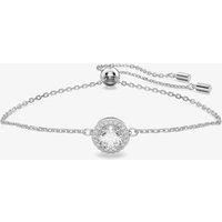 Swarovski Constella Bangle Bracelet, White Round Cut and Pavé Crystals in a Rhodium Plated Setting, from the Constella Collection