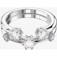 Swarovski Constella Cocktail Ring, White Zirconia Crystals in a Rhodium Plated Setting, from the Constella Collection, Size 55