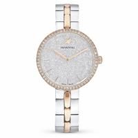 Swarovski Cosmopolitan Pavé Clear Crystals in a Rose Gold Tone Casing and Adjustable Bracelet Strap, from the Cosmopolitan Collection