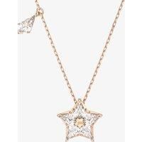 Swarovski Stella Star Pendant Necklace, Kite Cut Clear Crystals in a Rose Gold Tone Plated Setting, from the Stella Collection