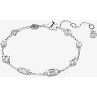 Swarovski Mesmera bracelet, Mixed cuts, Scattered design, White, Rhodium plated