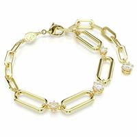 Swarovski Constella Gold Tone Chain Bracelet 5683359