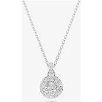 Swarovski Meteora pendant, White, Rhodium plated