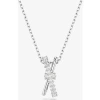 Swarovski Hyperball Twist Pendant Necklace 5689723 Rhodium Crystals