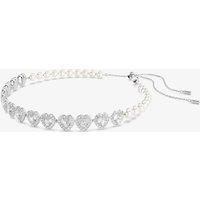 Swarovski Ariana Grande x Swarovski Tennis Choker, Crystal Pearl, Heart 5720861