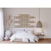 Zebrano Foil Wall Slats - 10 x 25 x 2400mm - Pack of 10