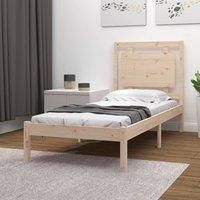Bed Frame Solid Wood 100x200 cm