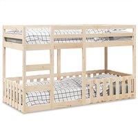 Berkfield Home Bunk Bed 80x200 cm Solid Wood Pine in Brown