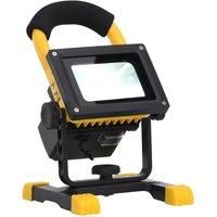 Berkfield Home Rechargeable LED Spotlight with Handle 30 W Cold White in Black