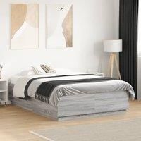 Berkfield Home Bed Frame without Mattress Grey Sonoma 120x190 cm Small Double