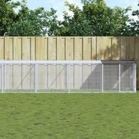 Chicken Cage with Roof Anthracite 1003x98x90 cm Galvanised Steel
